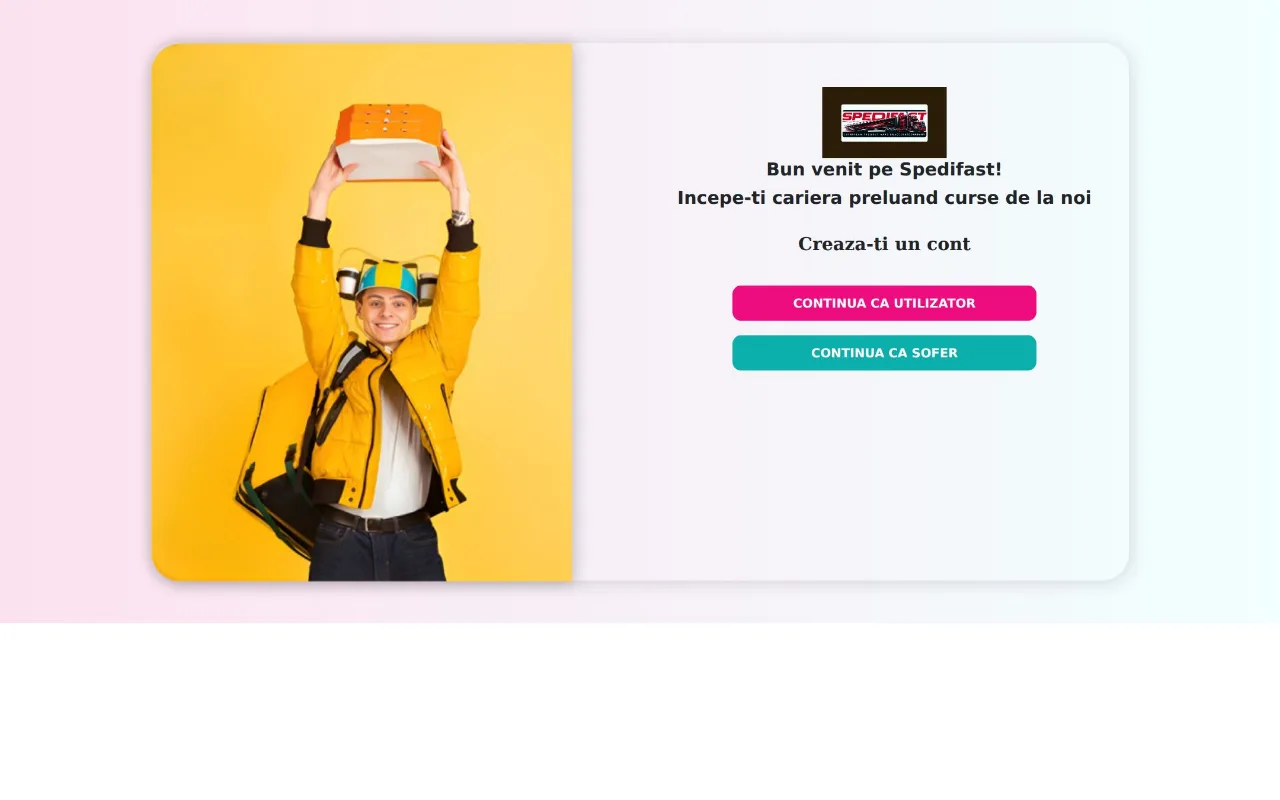 Captură din site-ul clickmove.ro — Mutări profesionale și transport rapid